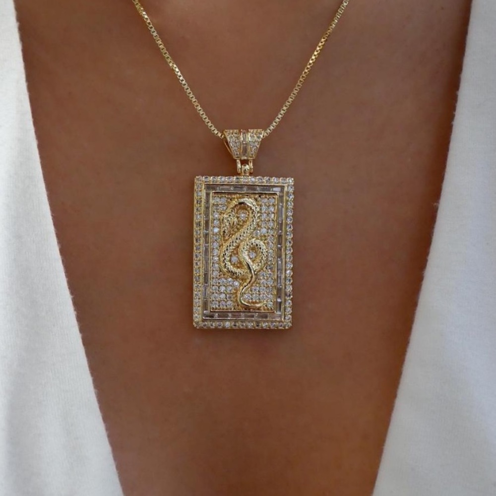 Crystal Naha Dragon Necklace